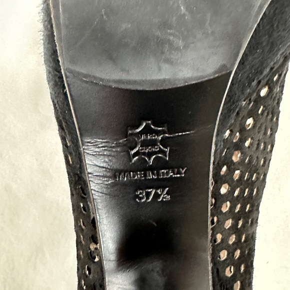 Gastone Lucioli Peep-Toe Perforated Platform Booties - Size 37.5 - Picture 13 of 13